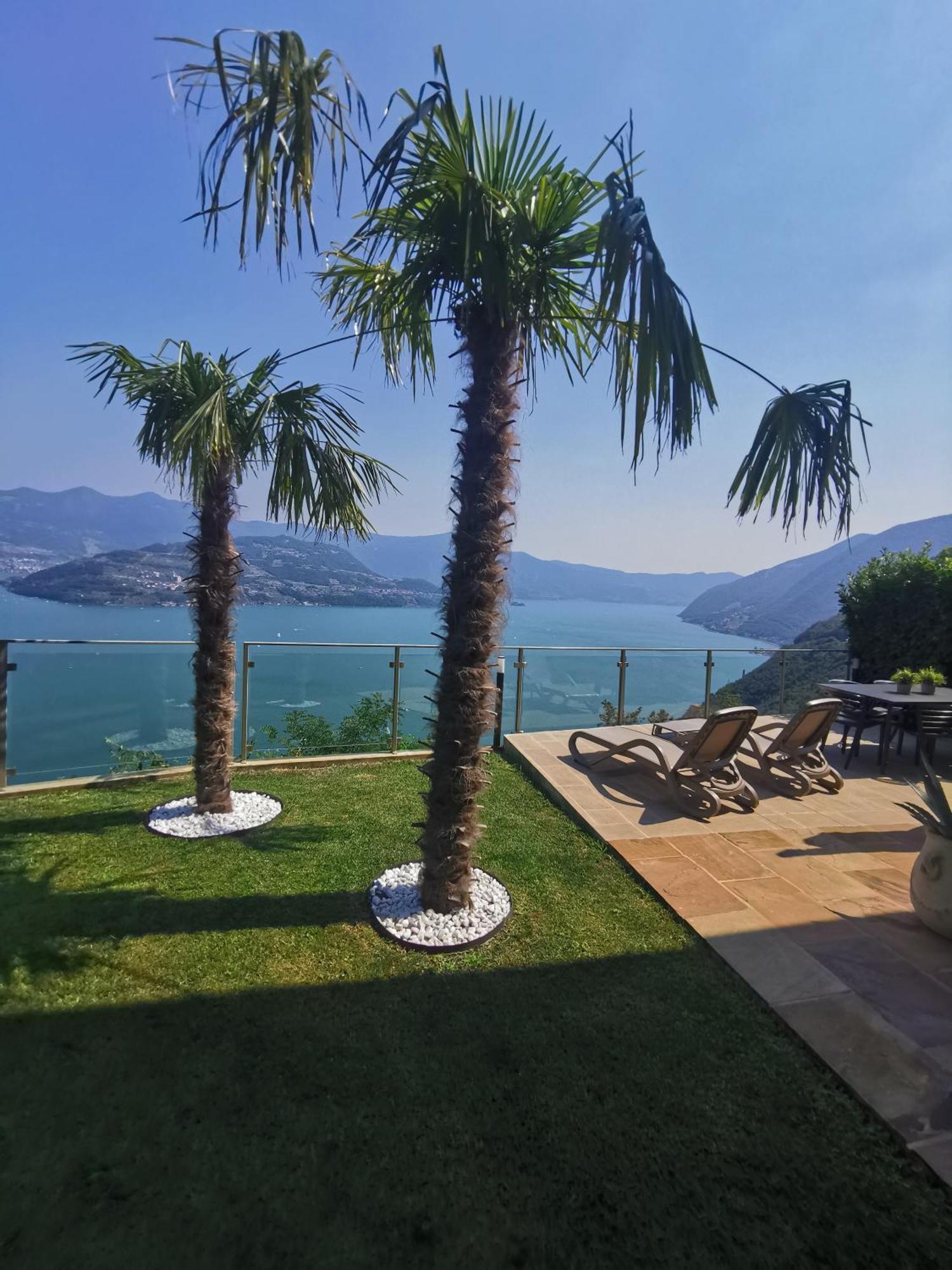 Mia Isola With Lake View, Garden And Swimming Pool Parzanica Exterior photo